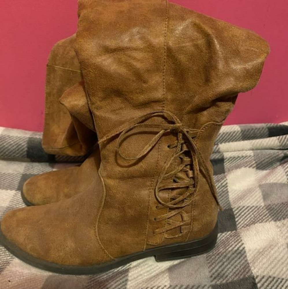 Rampage Tall Brown Boots. Size 7M